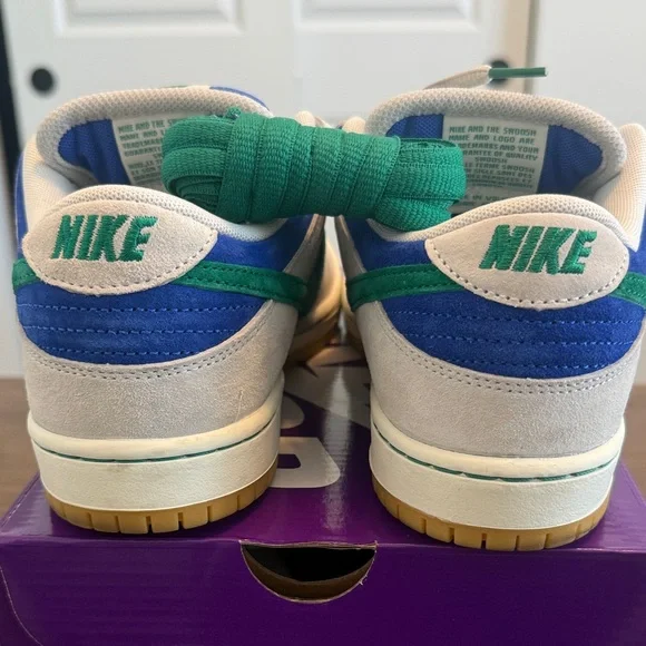 Nike SB Dunk Low Pro Blue and Teal Sneakers - Picture 9 of 15